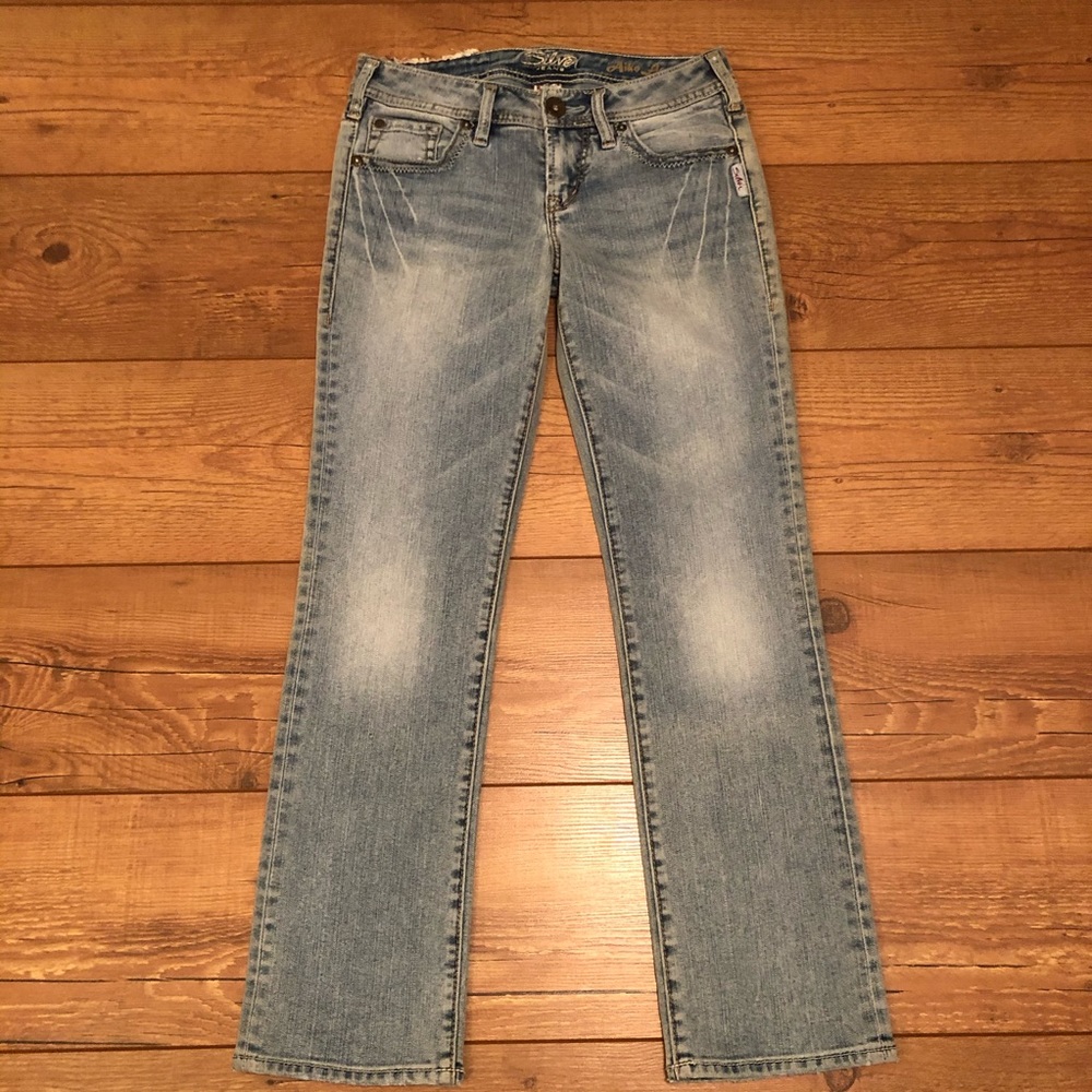 NWT Silver Aiko Flood sz 26 Lt. Wash Jeans